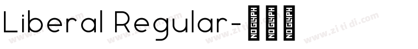 Liberal Regular字体转换